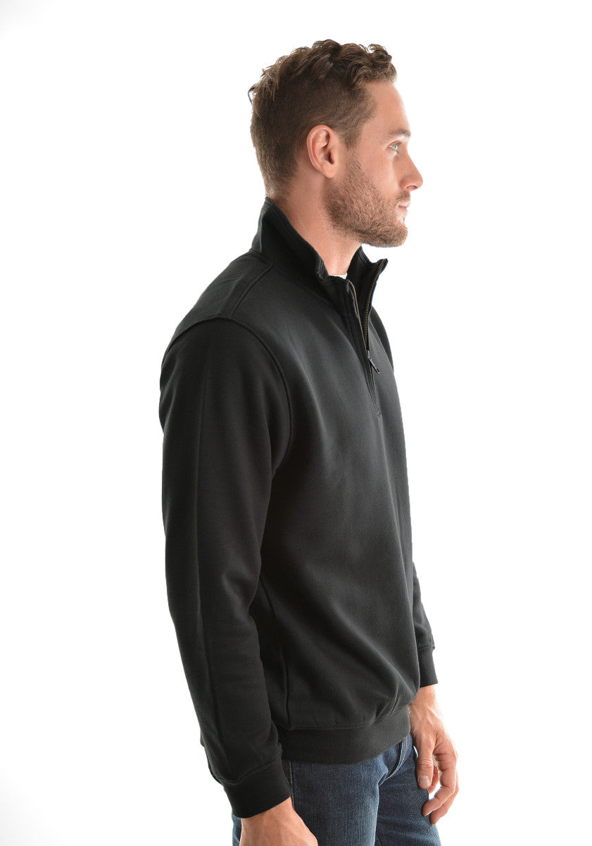 Hard Slog Men’s 1/4 Zip Fleece Top Charcoal – Heavyweight Work Jumper