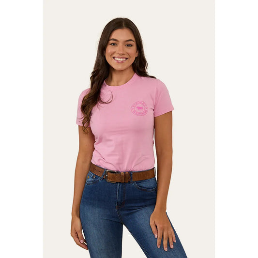 Signature Bull Womens Classic Fit T-Shirt Pastel Pink/Candy