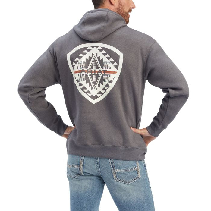 Ariat Mens South Sheild Sweatshirt Charcoal