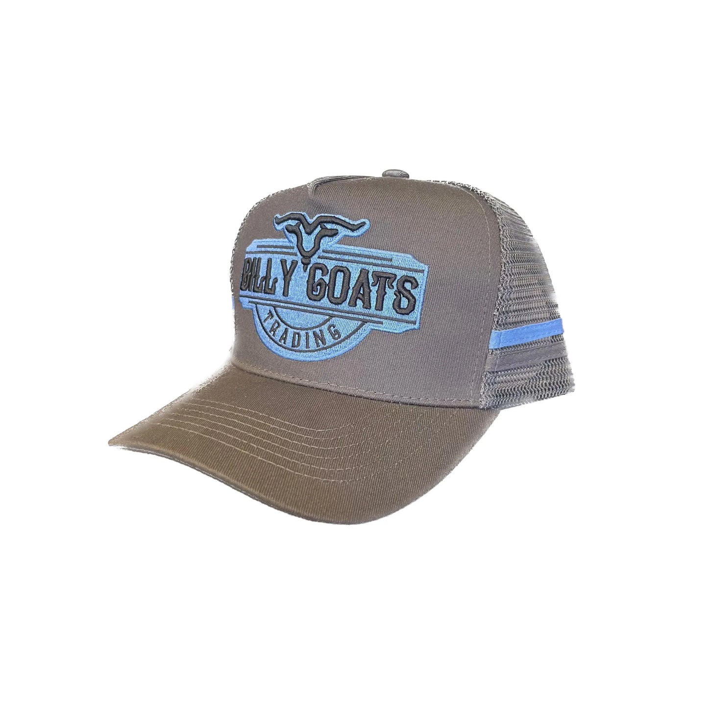 BGT High Profile Trucker Cap Charocal/Blue