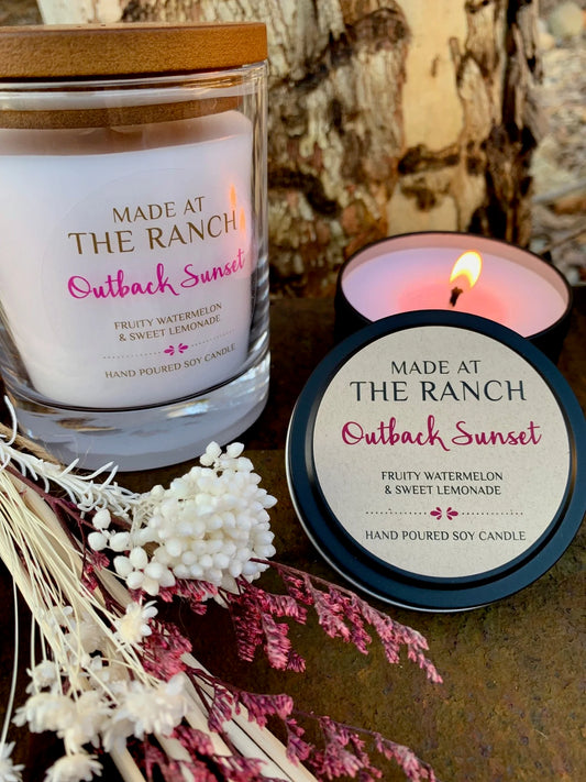 Made At The Ranch Outback Sunset Candle