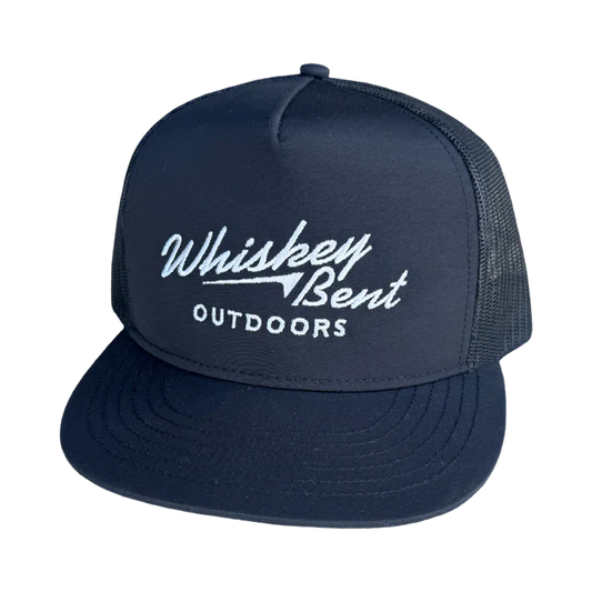 Whiskey Bent Hat Co Outdoors Trucker Cap - Black