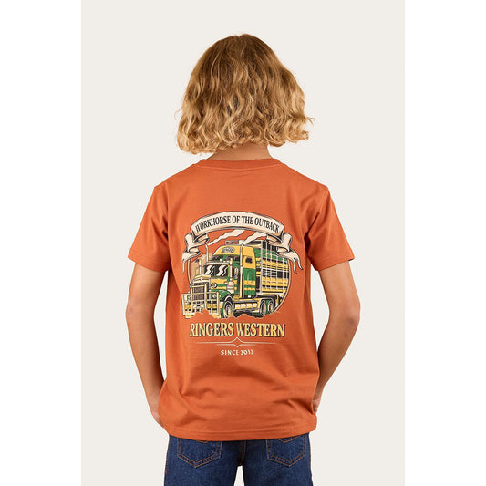 Ringers Western Workhorse Kids Classic T-Shirt Rust