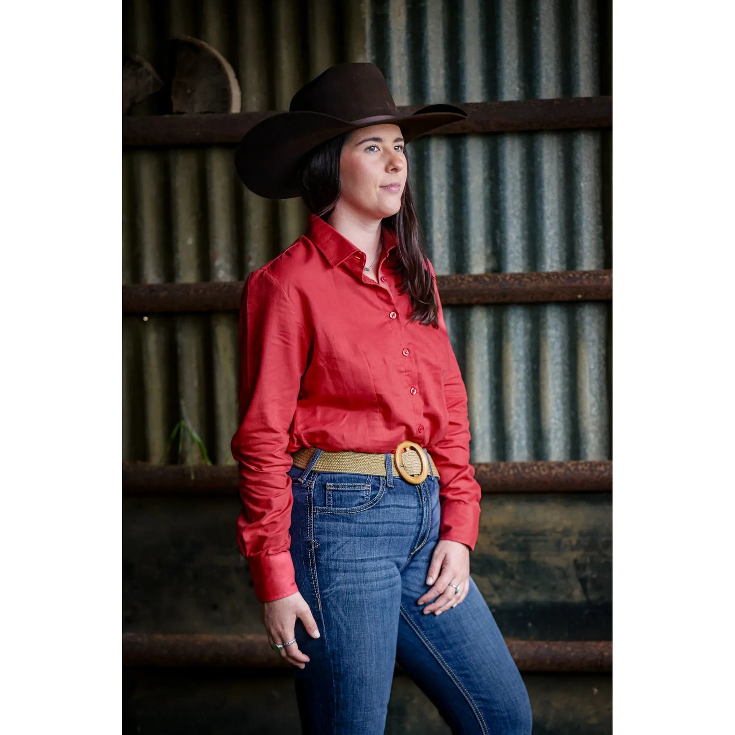 Lime & Soda Arabella Campdraft Shirt – Desert Rose