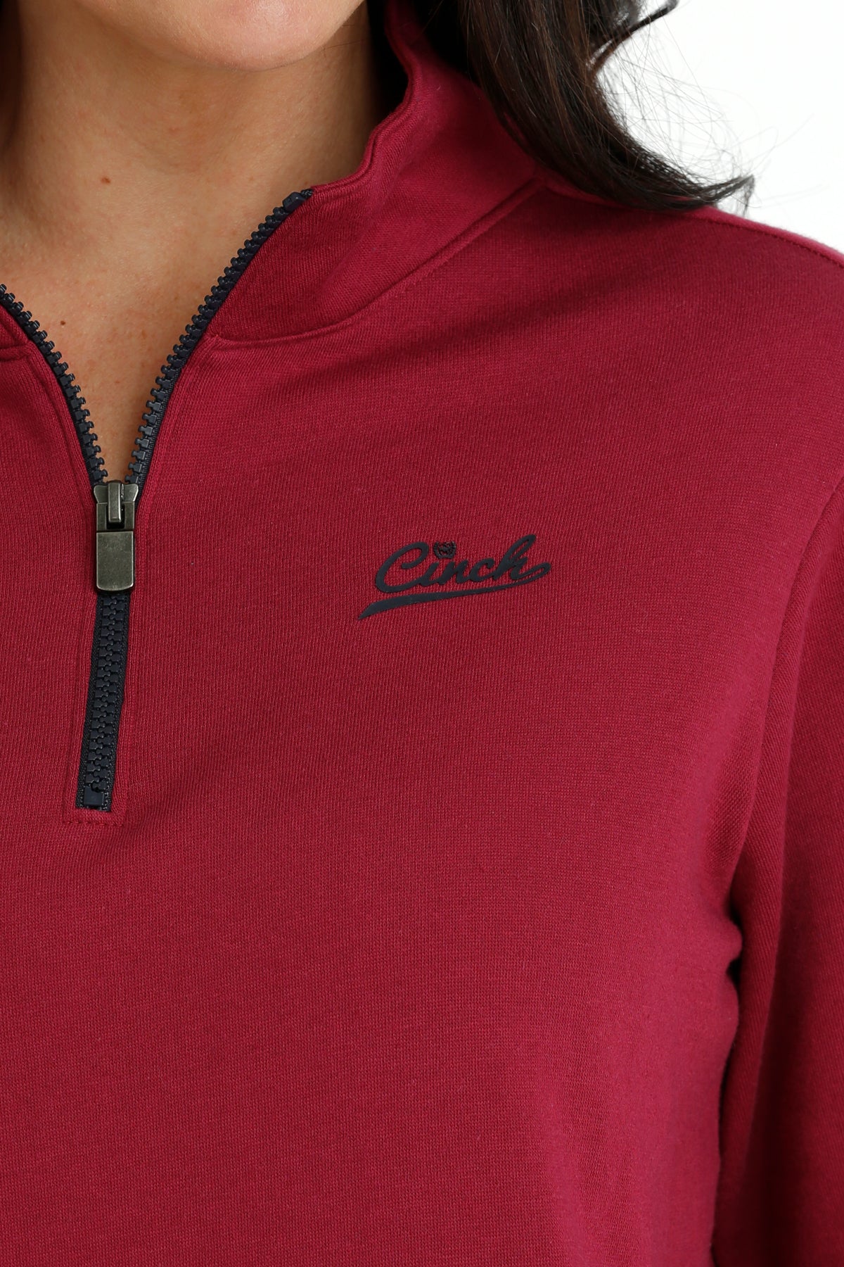 Cinch Women’s Pullover 1/4 Zip - Burgundy