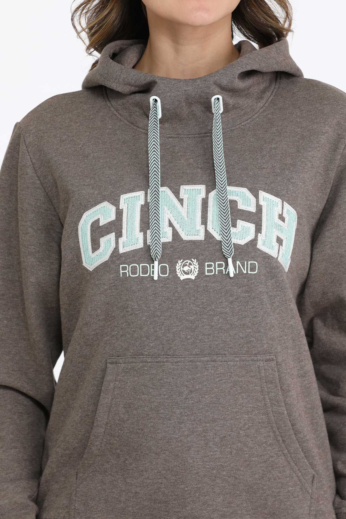 Cinch Women’s Heather Brown Rodeo Band Hoodie