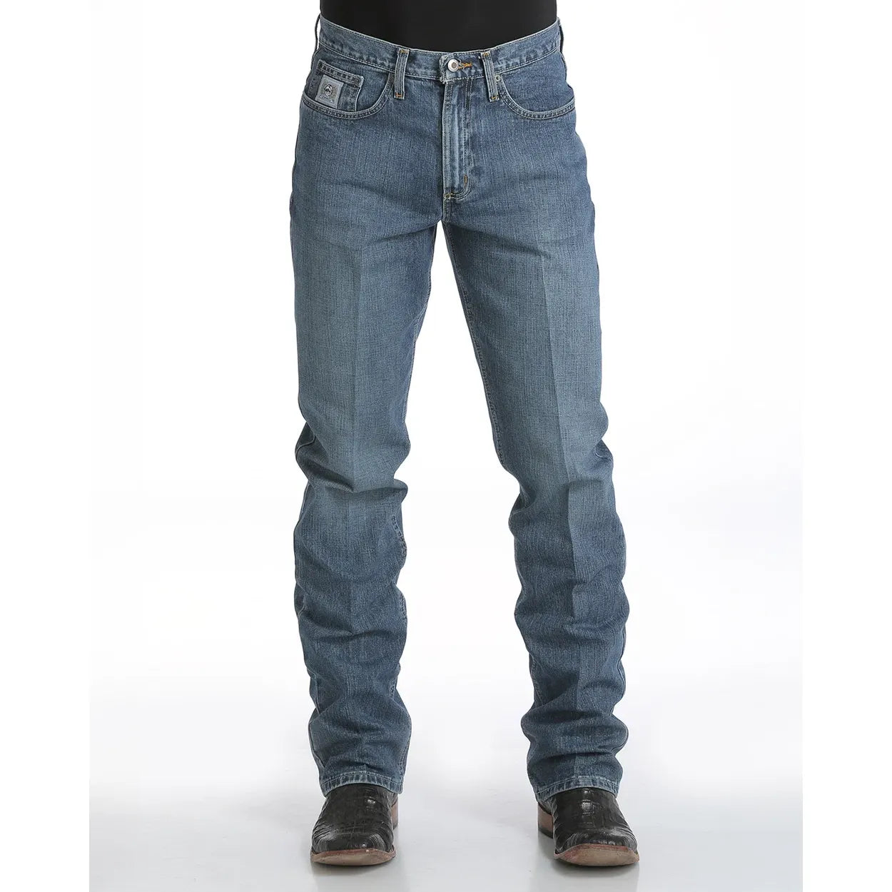 Cinch Men's Silver Label 001 Slim Fit Jeans – Medium Stonewash
