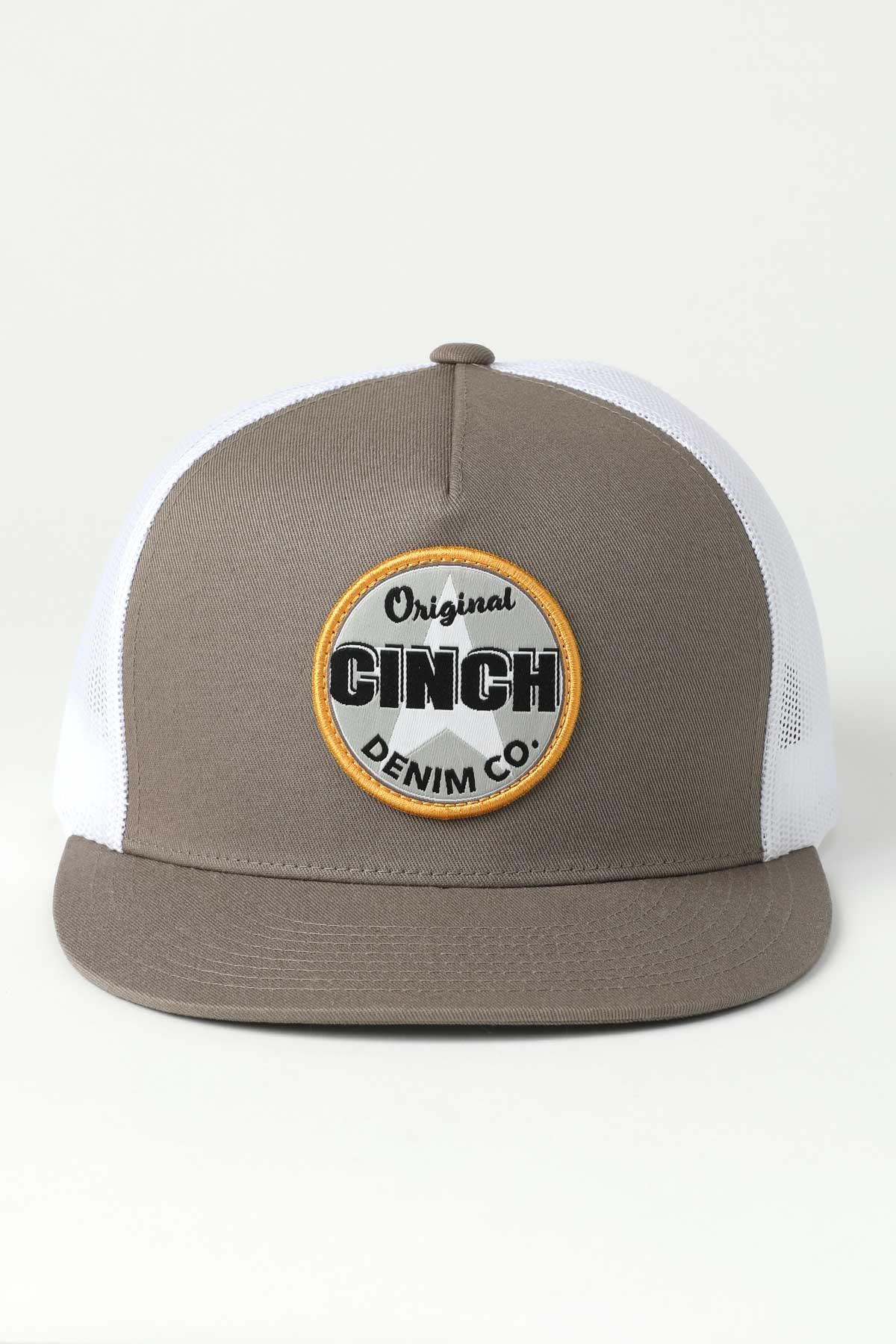 Cinch Men’s Trucker Cap Stone – Western Mesh Snapback Hat
