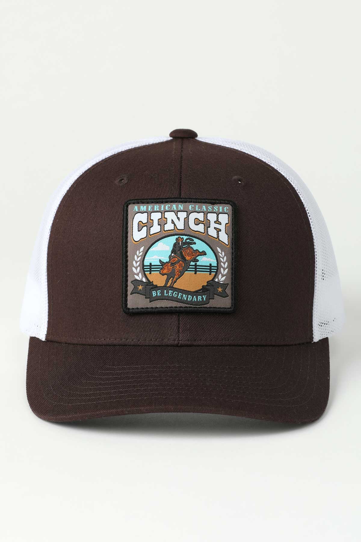Cinch Men’s American Classic Trucker Cap Brown – Western Mesh Snapback
