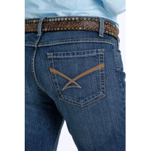 Cinch Womens Kylie Mid Rise Slim Fit Boot Cut Jeans - Indigo