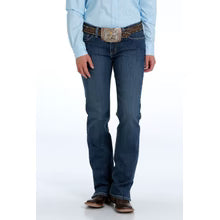 Cinch Womens Kylie Mid Rise Slim Fit Boot Cut Jeans - Indigo