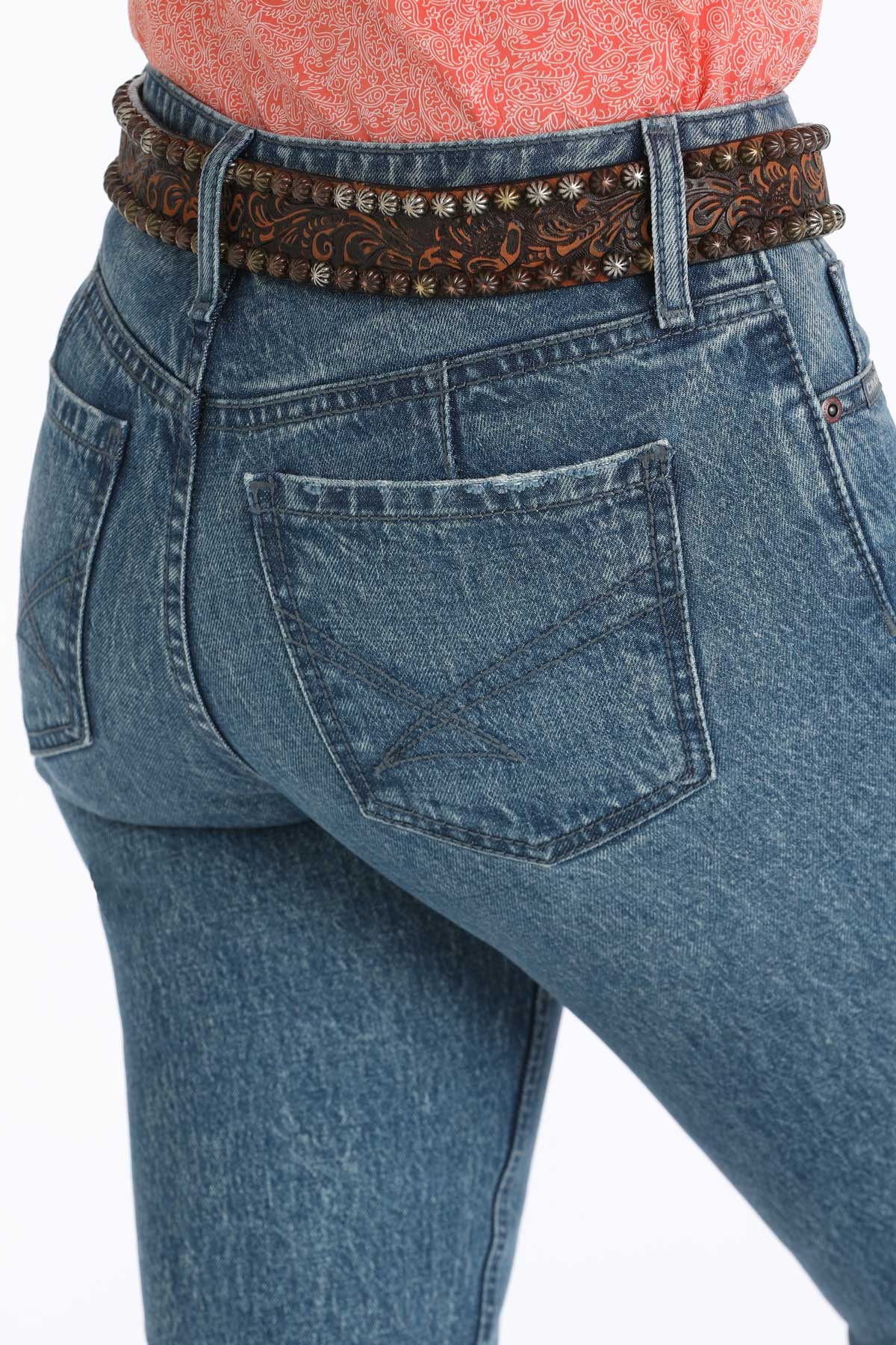 Cinch Women's Lynden Flare Trouser Light Stone