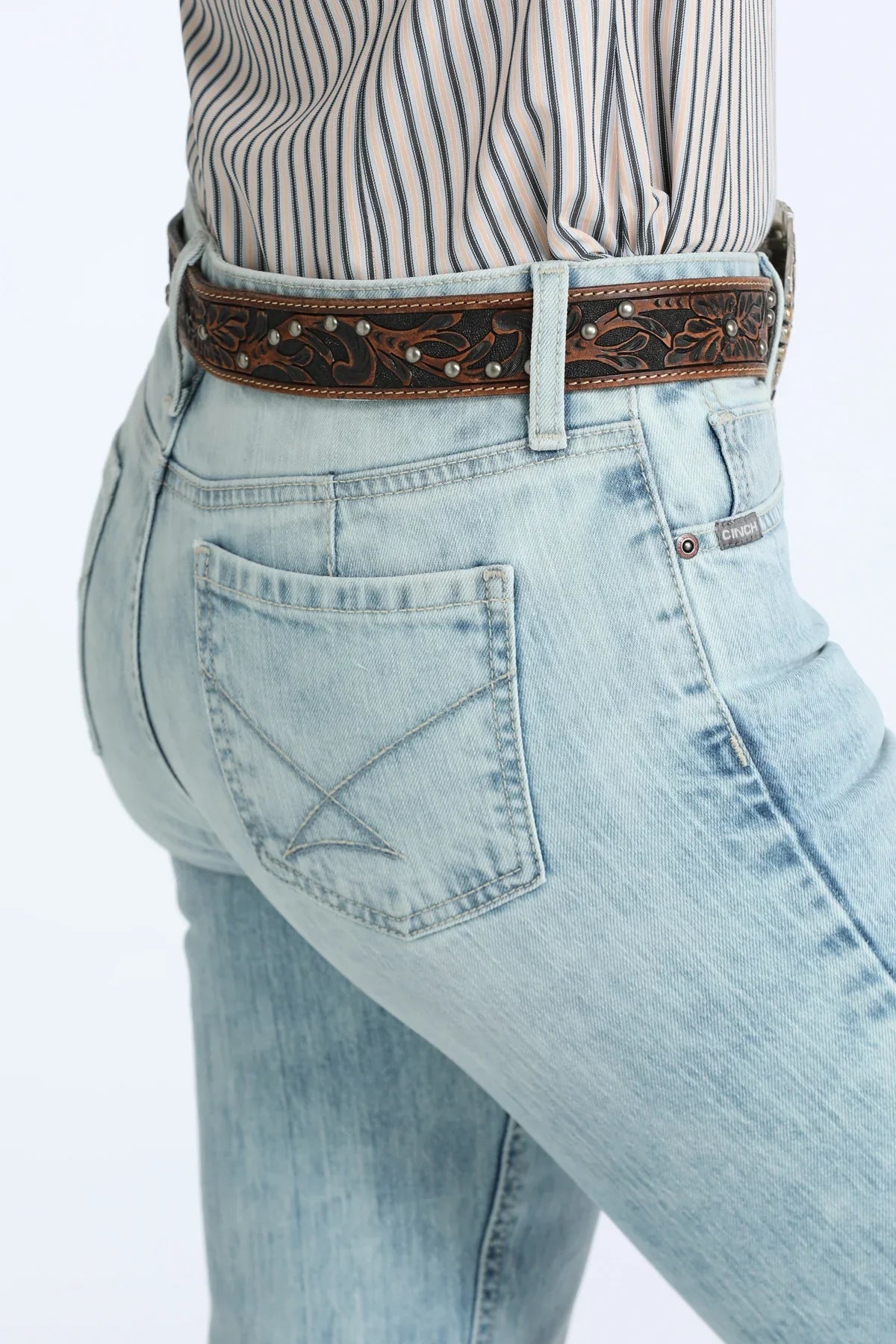Cinch Women’s Lynden Slim Fit Trouser Jeans - Light Wash