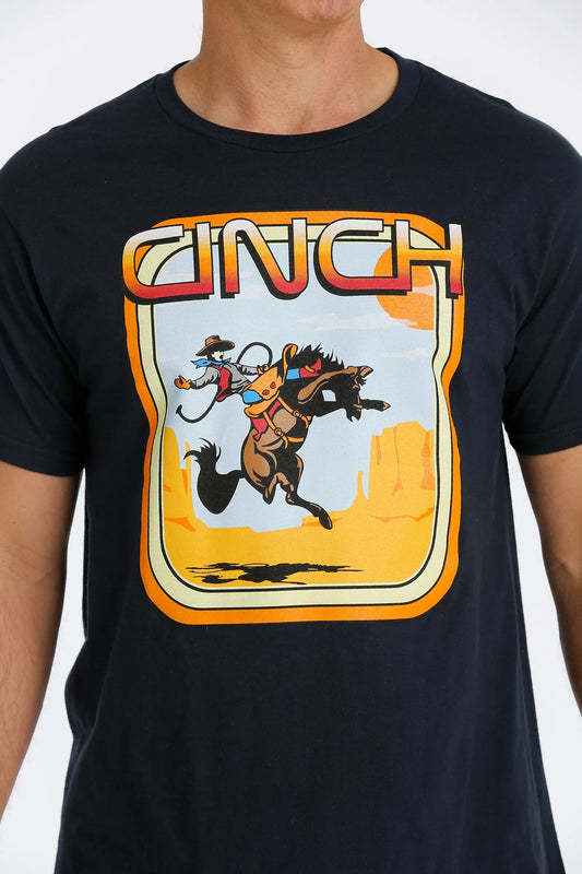Men's Cinch Bronc T-Shirt Navy