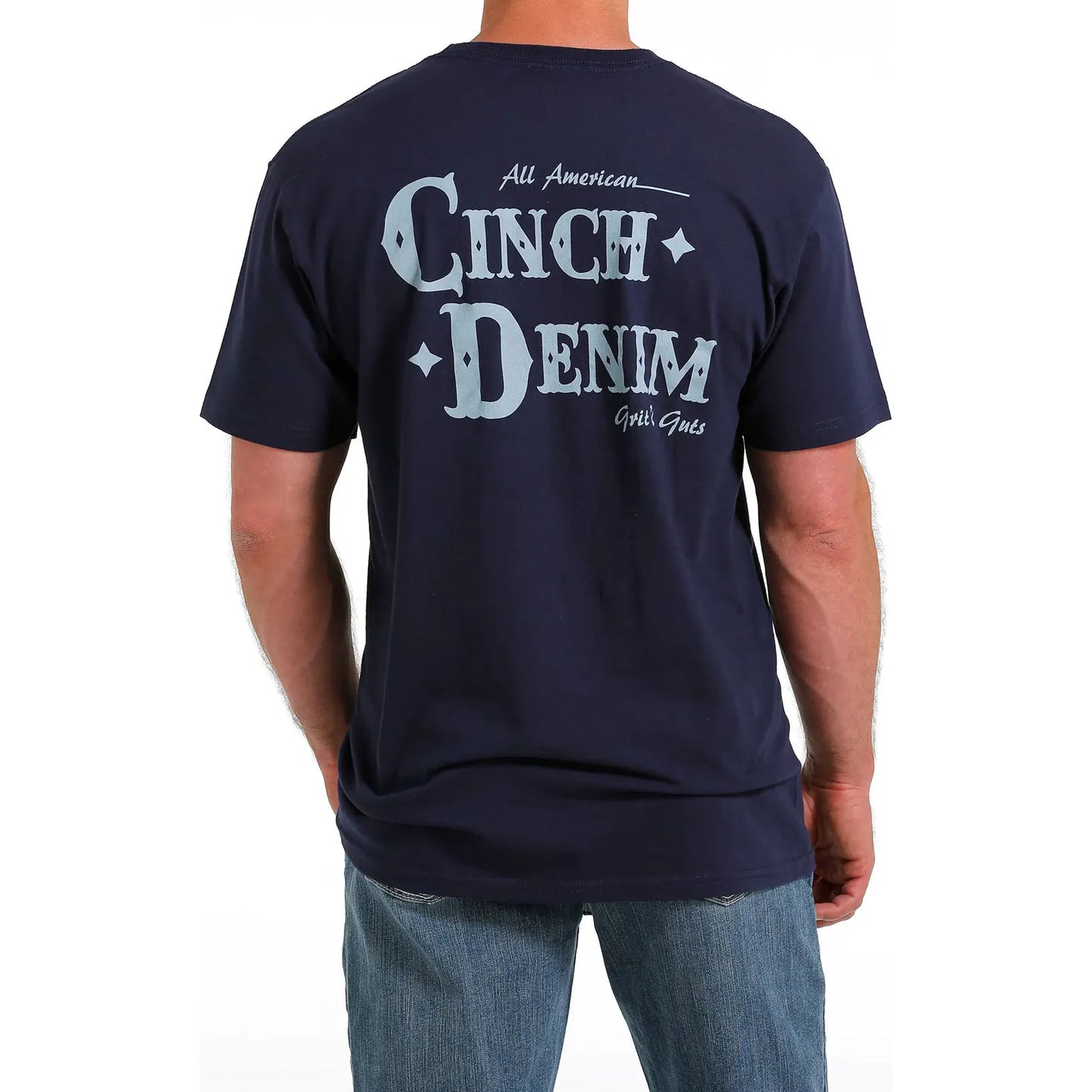 Cinch Men's Denim Navy T-Shirt