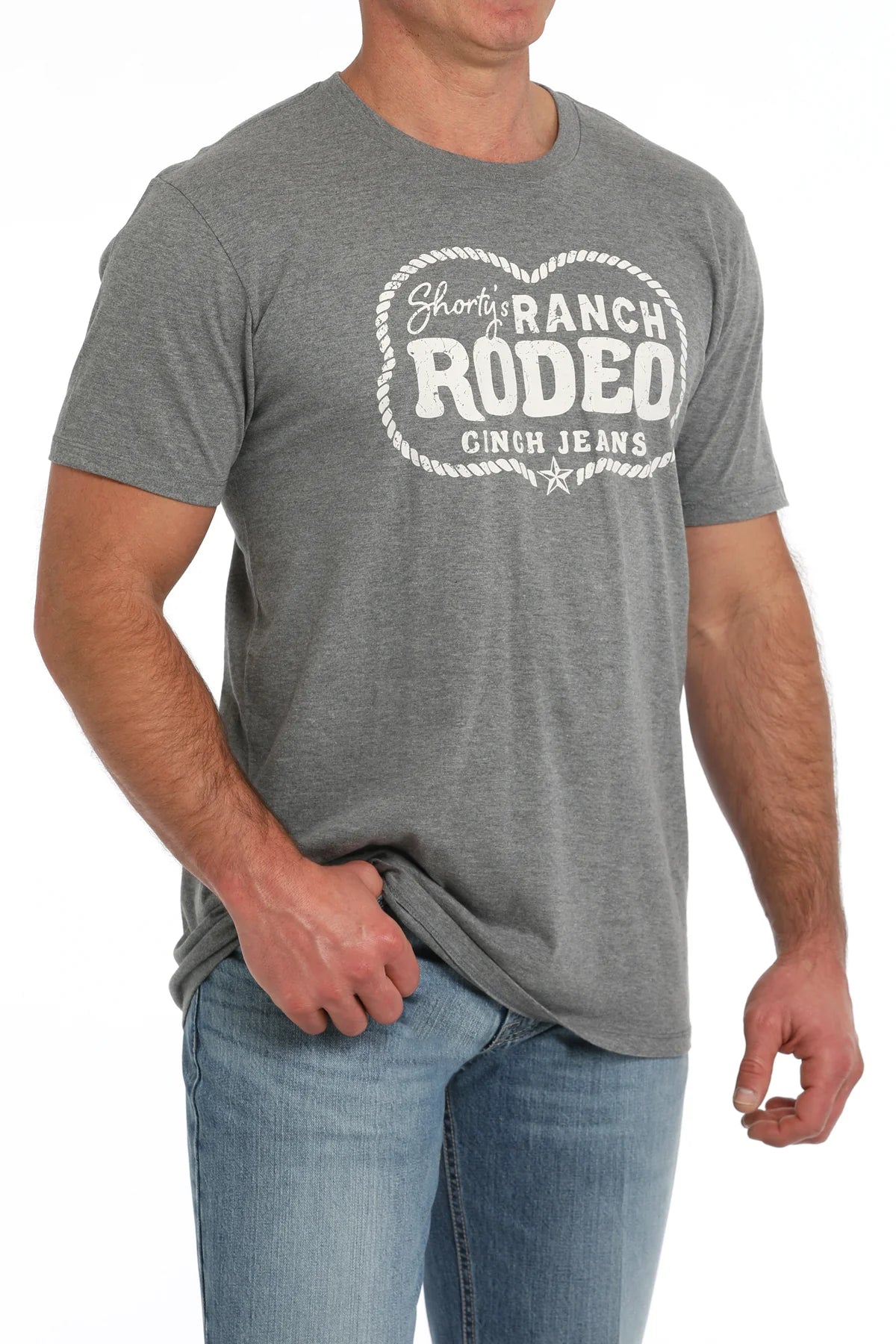 Men's Cinch Shorty Ranch T-Shirt Grey