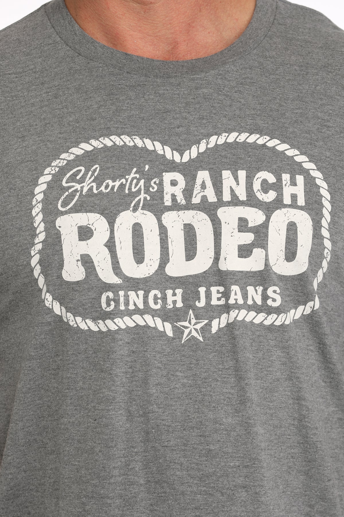 Men's Cinch Shorty Ranch T-Shirt Grey