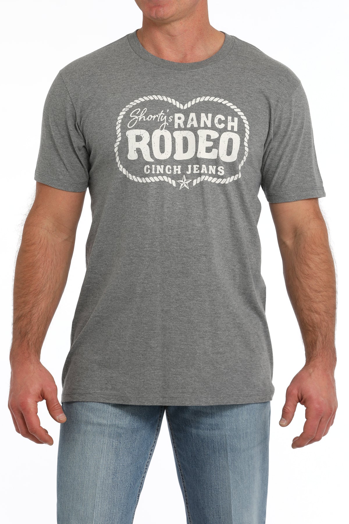 Men's Cinch Shorty Ranch T-Shirt Grey