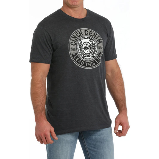 Men's Cinch 'Lead This Life' Navy T-Shirt