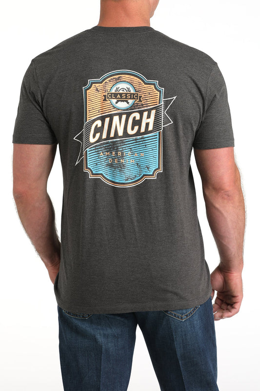 Men's Cinch Charcoal American Denim T-shirt