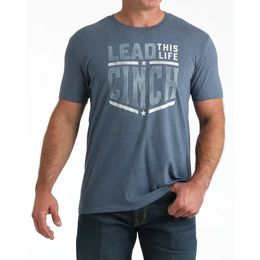 Men's Cinch Graphic Tee Shirt Blue - Billy Goats Country Outfitters