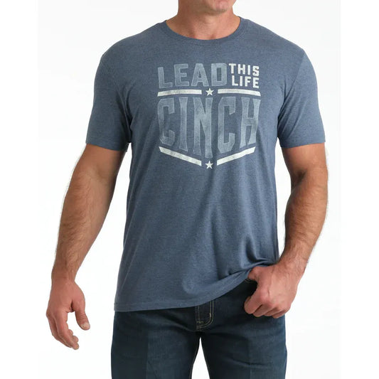 Men's Cinch Graphic Tee Shirt Blue