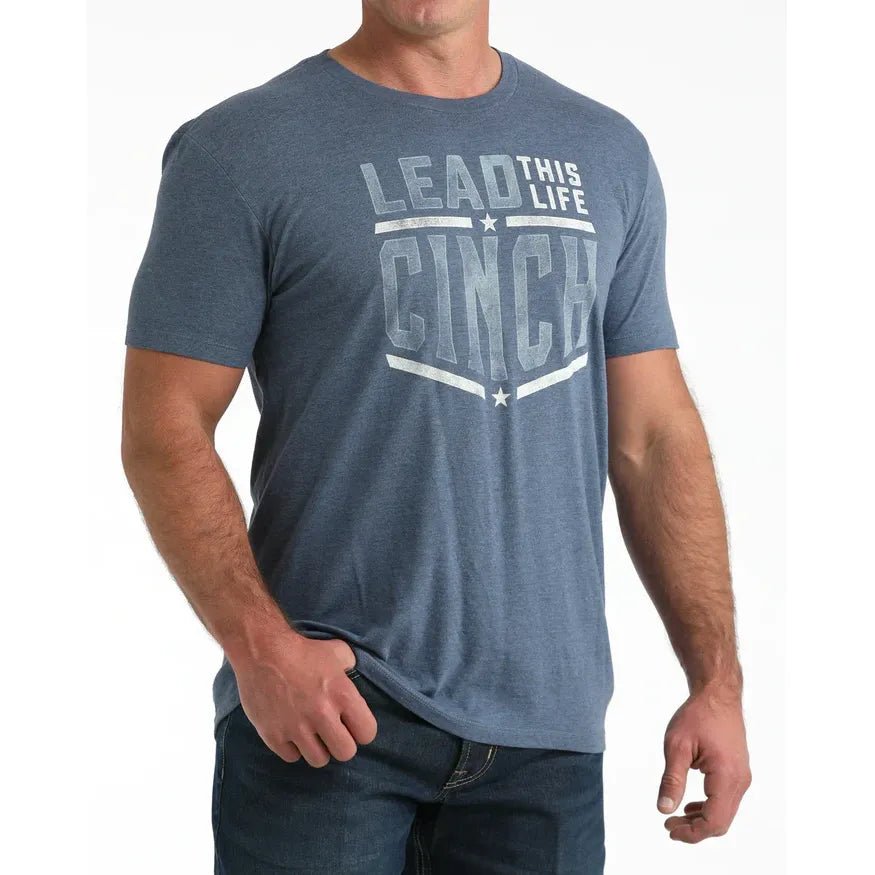 Men's Cinch Graphic Tee Shirt Blue - Billy Goats Country Outfitters