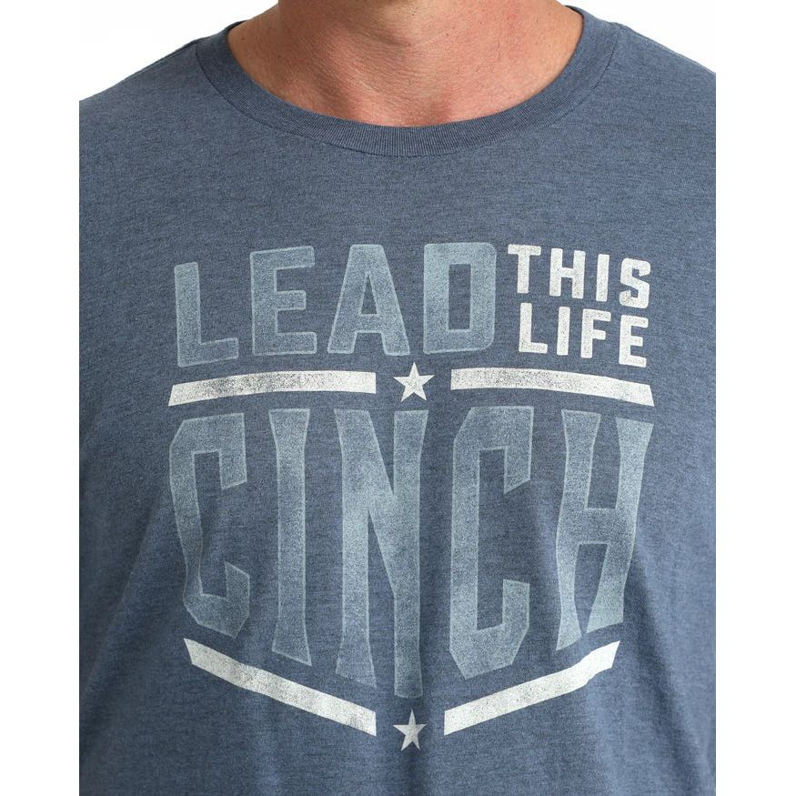 Men's Cinch Graphic Tee Shirt Blue - Billy Goats Country Outfitters