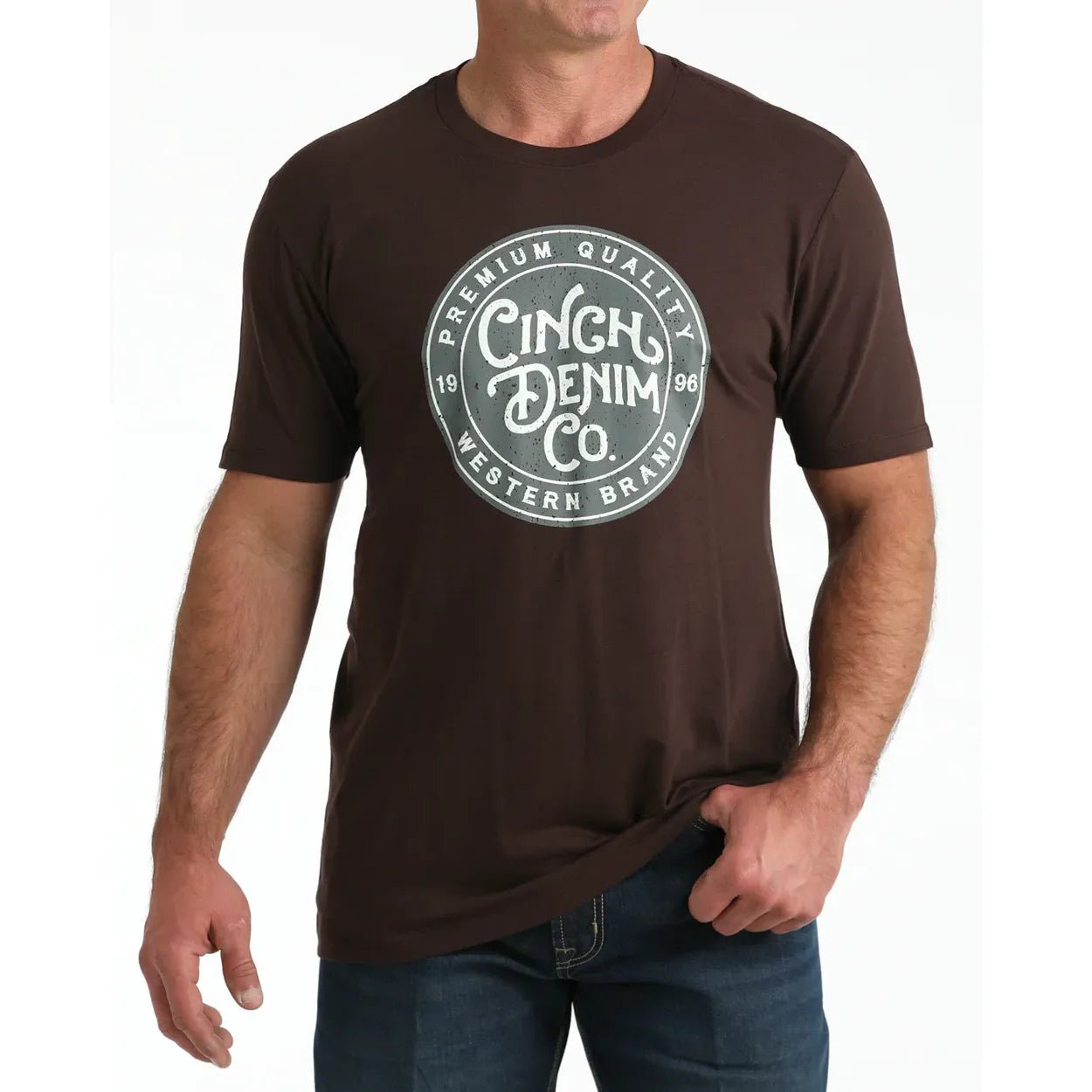 Men's Cinch Brown Graphic Tee - Billy Goats Country Outfitters