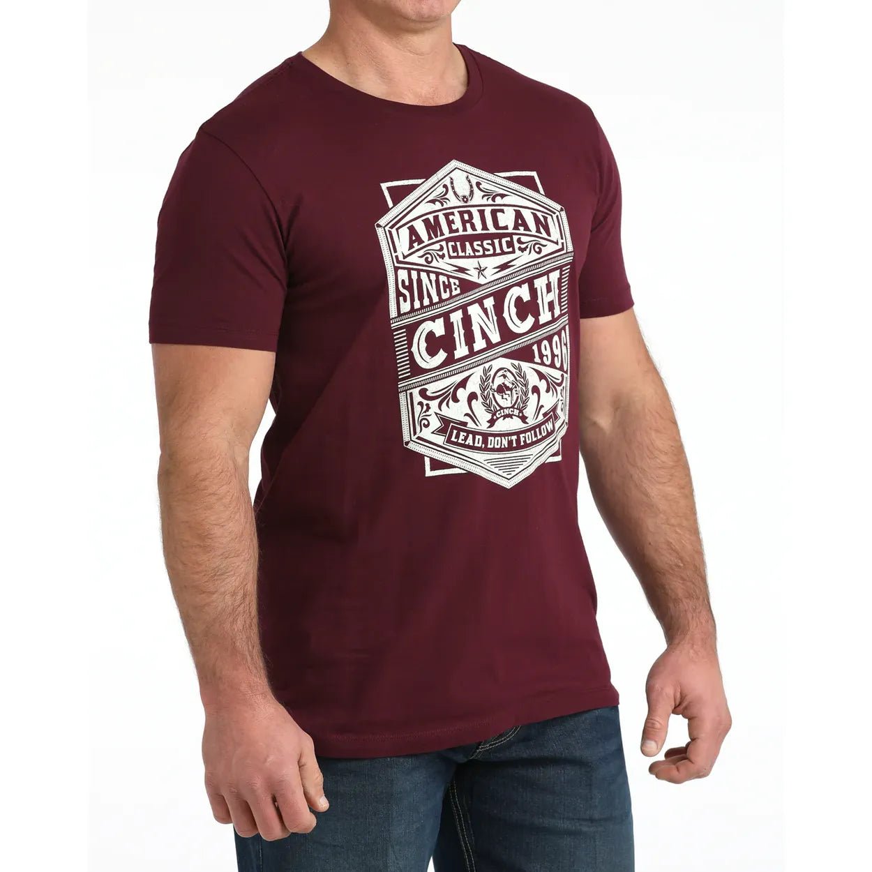 Men's Cinch Burgundy Graphic Tee - Billy Goats Country Outfitters