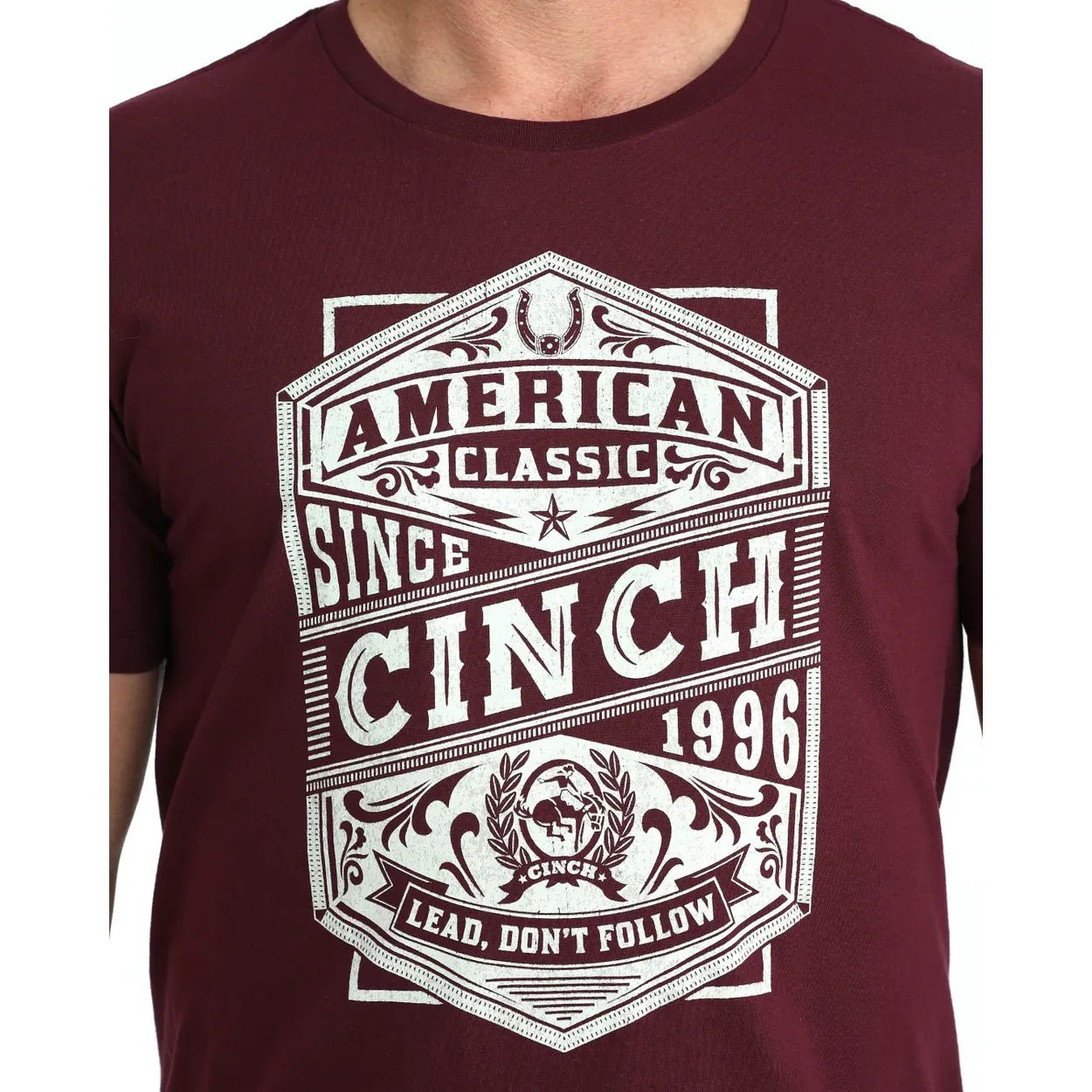Men's Cinch Burgundy Graphic Tee - Billy Goats Country Outfitters