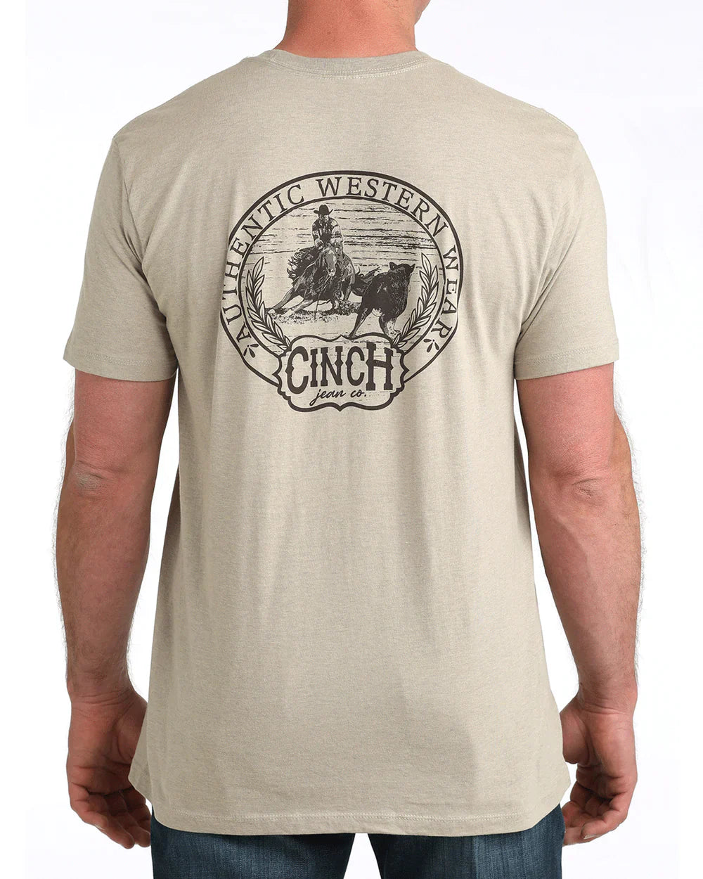Cinch Men’s Graphic T-Shirt Stone – Western Logo Tee