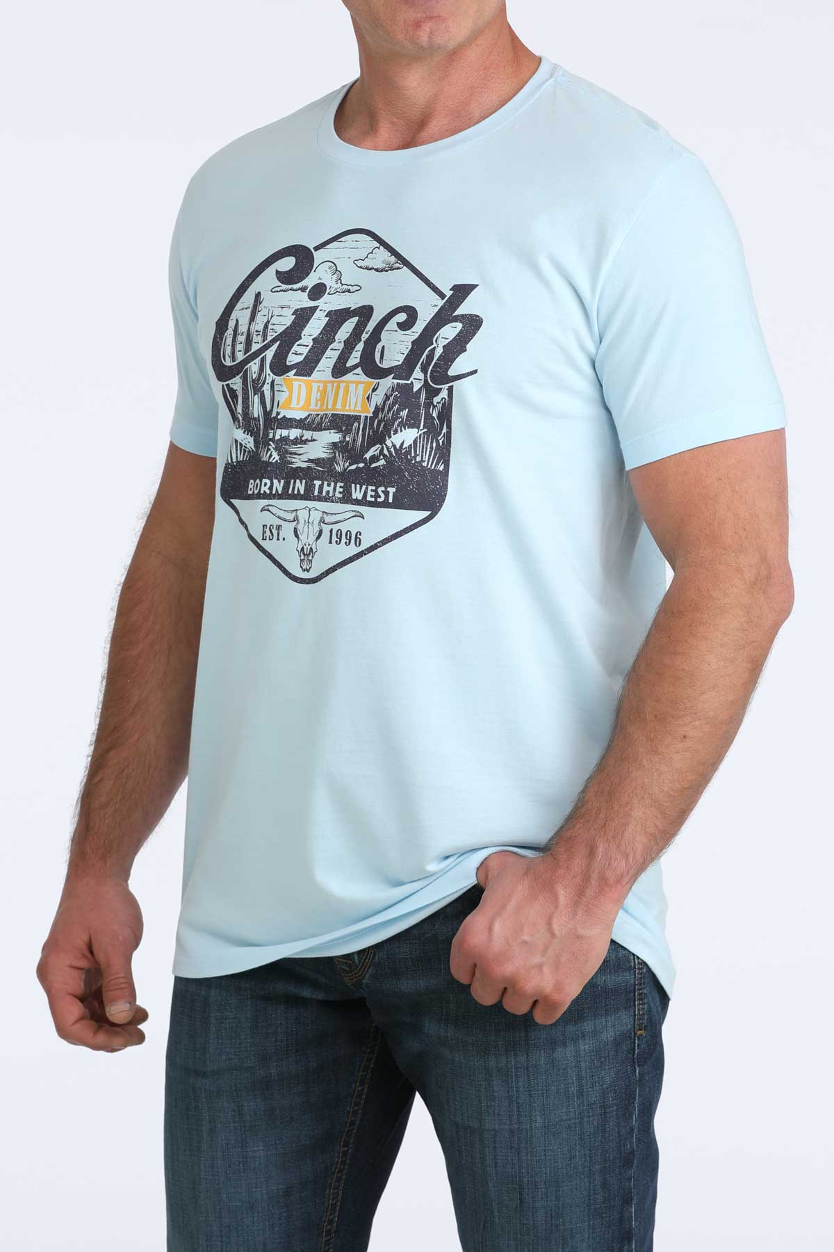 Cinch Men’s Graphic T-Shirt - Light Blue