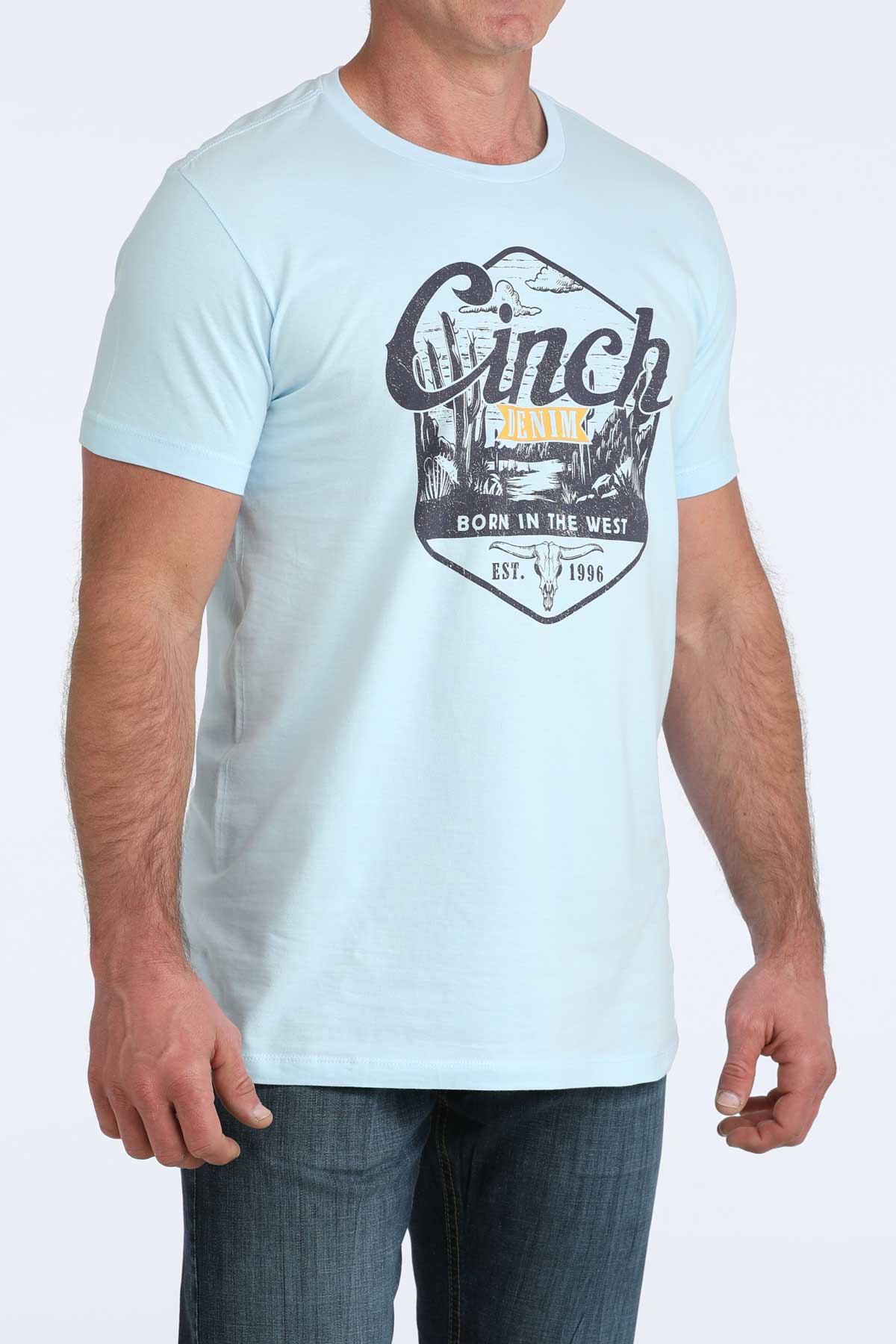 Cinch Men’s Graphic T-Shirt - Light Blue