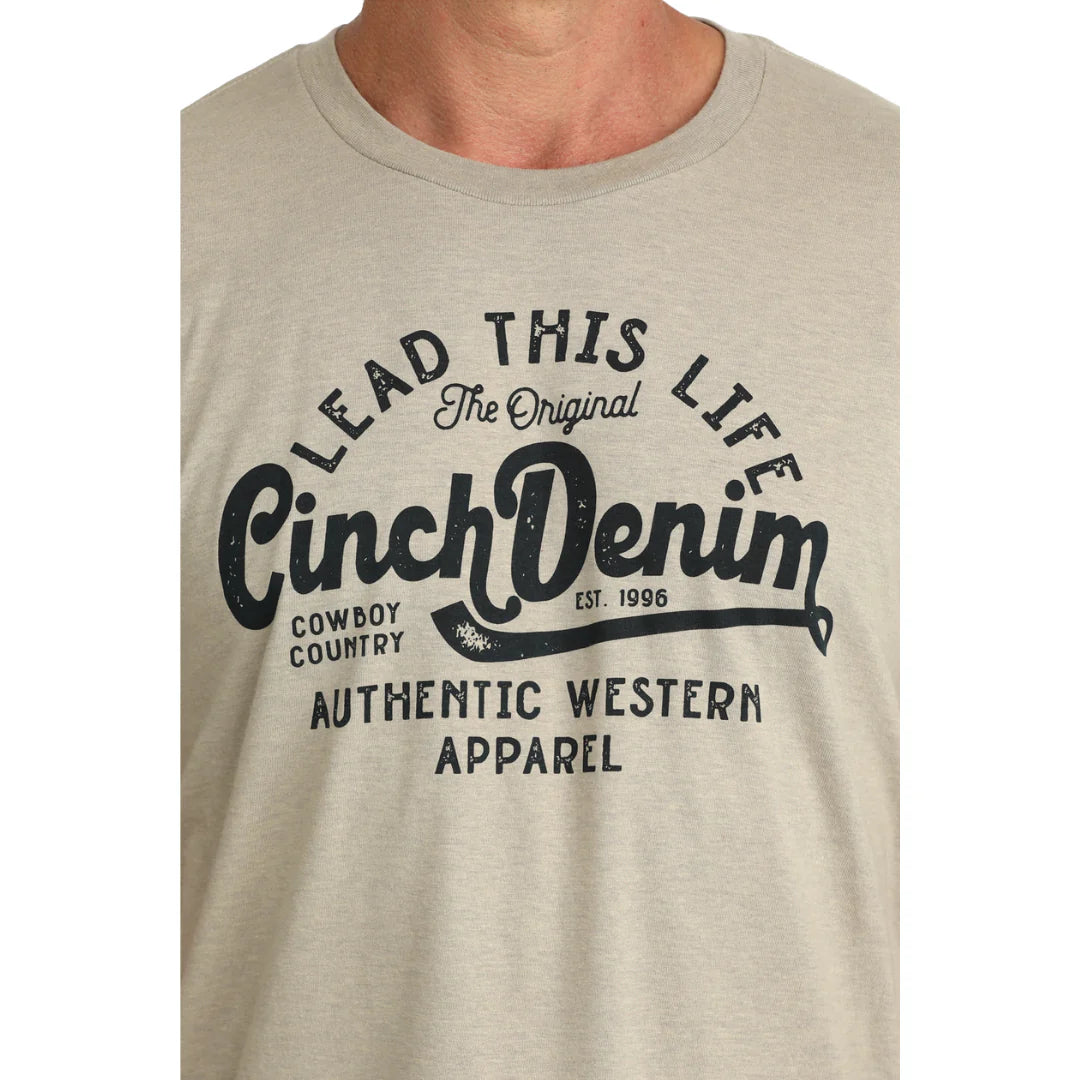 Cinch Men’s Lead This Life T-Shirt - Khaki