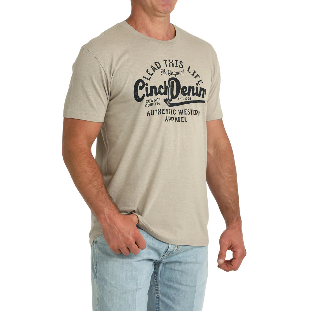Cinch Men’s Lead This Life T-Shirt - Khaki