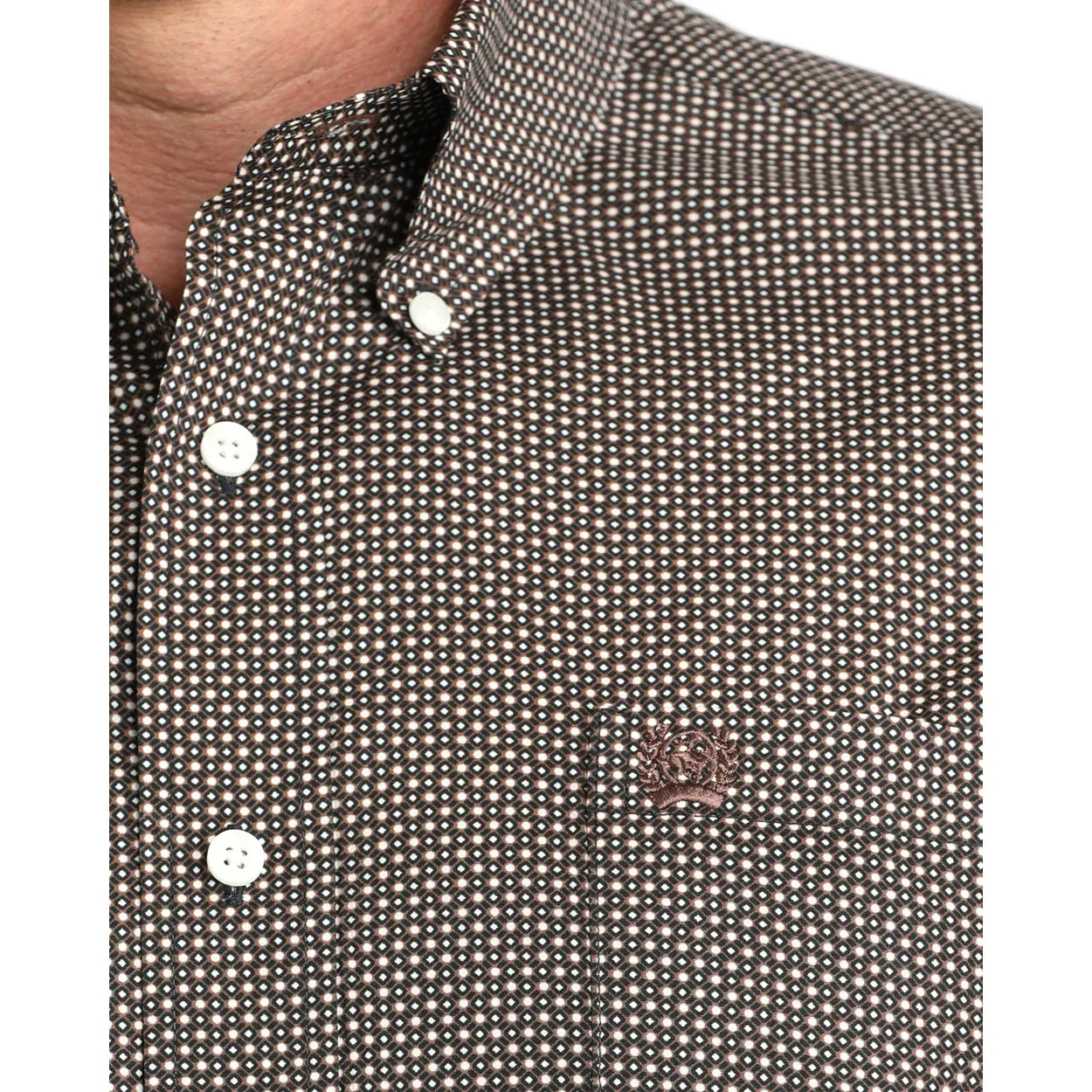 Men's Cinch Classic Fit Button Down Shirt Geometric Plaid