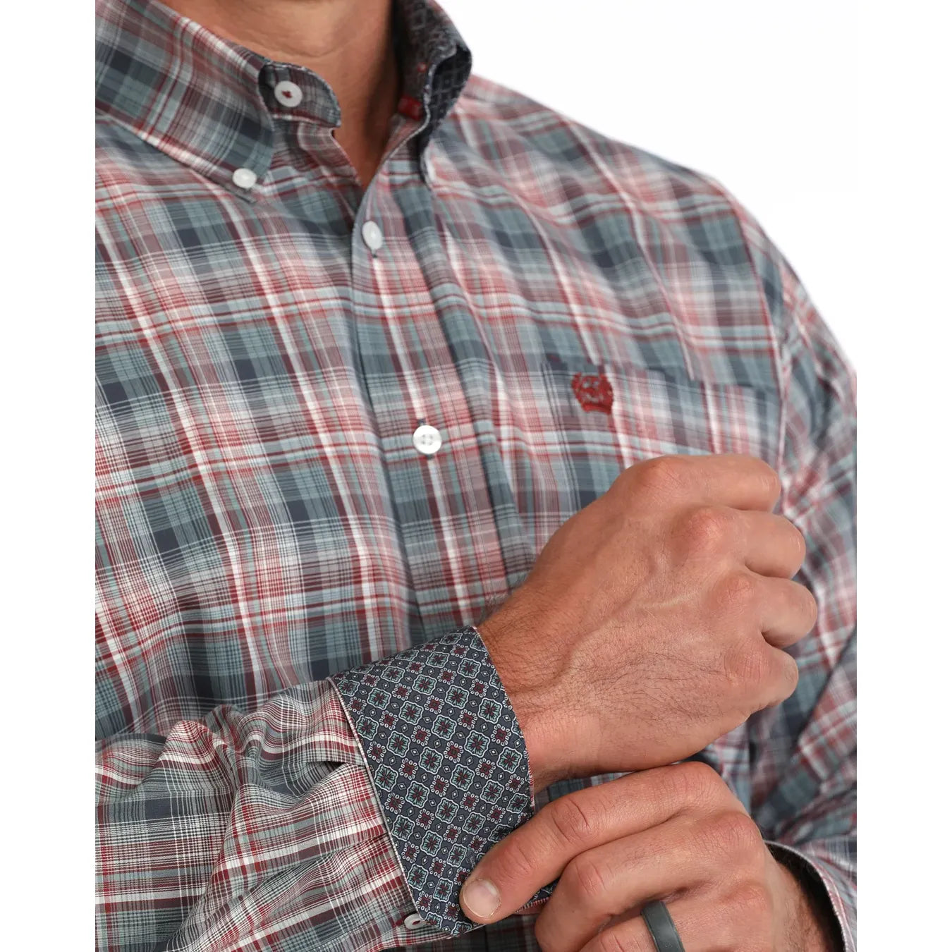 Cinch Men's Classic Fit Plaid Western Shirt
