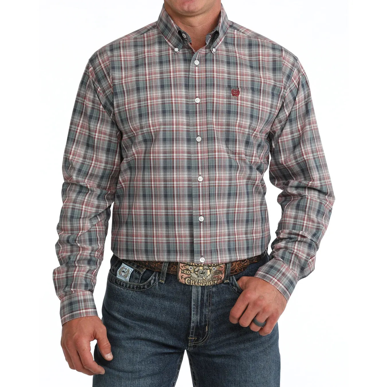 Cinch Men's Classic Fit Plaid Western Shirt