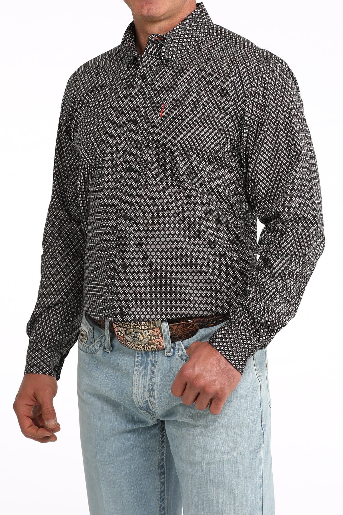 Cinch Men's Modern Button Down Western Shirt - Navy