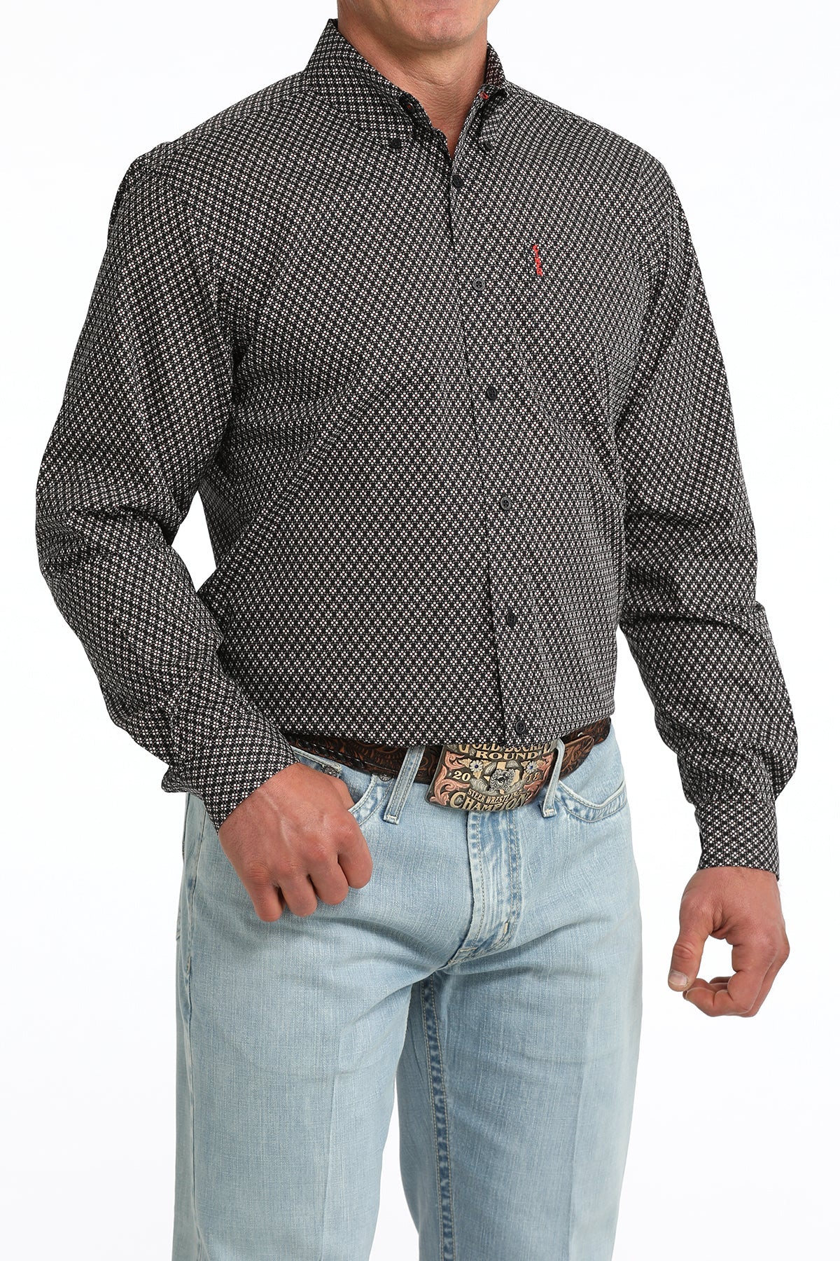 Cinch Men's Modern Button Down Western Shirt - Navy