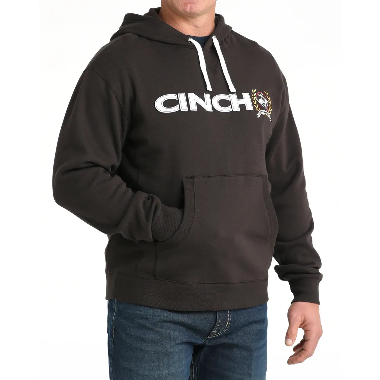 Men's Cinch Brown Logo Hoodie