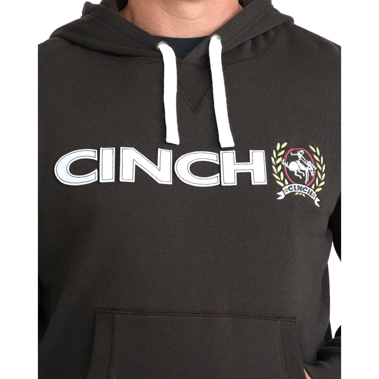 Men's Cinch Brown Logo Hoodie