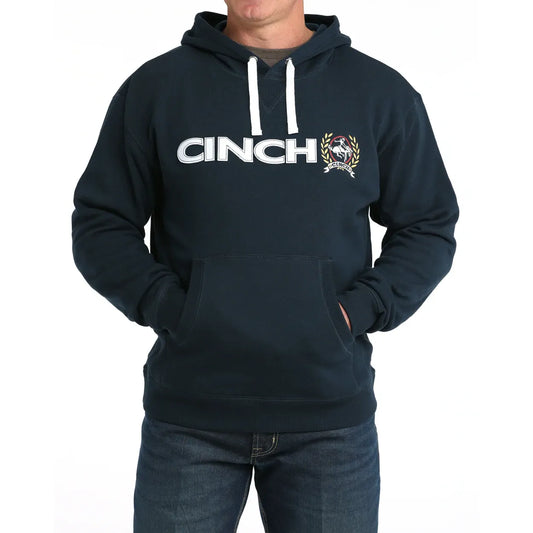 Men's Cinch Navy Logo Hoodie
