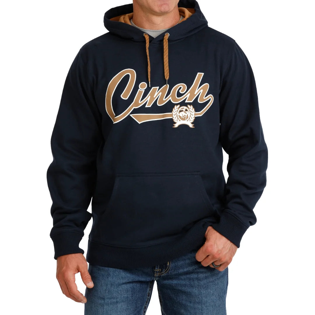 Cinch Men's Western Logo Fleece Hoodie – Navy