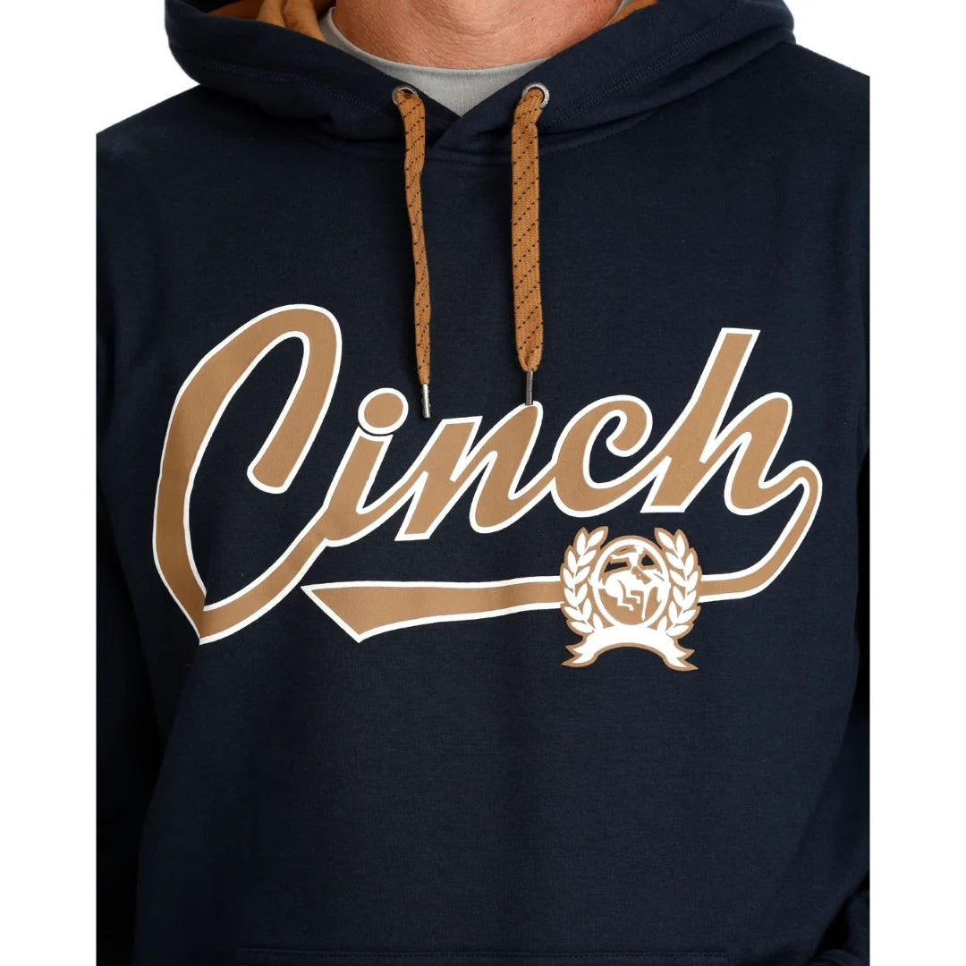 Cinch Men's Western Logo Fleece Hoodie – Navy