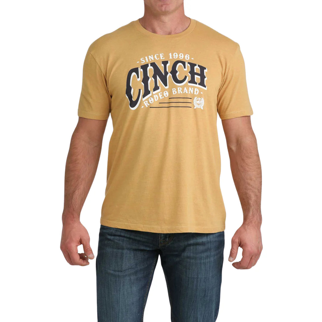 Cinch Men’s Graphic T-Shirt - Yellow Gold