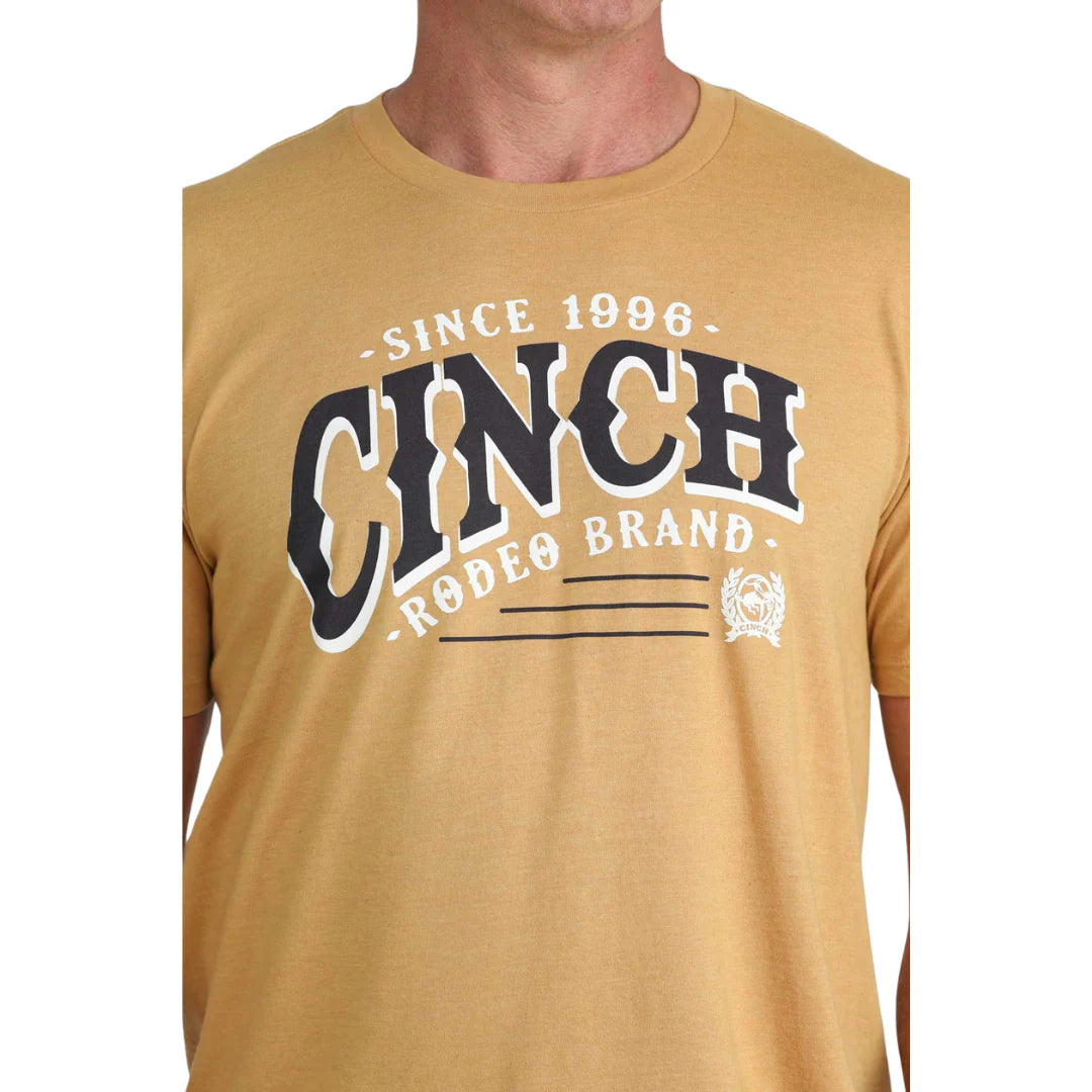 Cinch Men’s Graphic T-Shirt - Yellow Gold