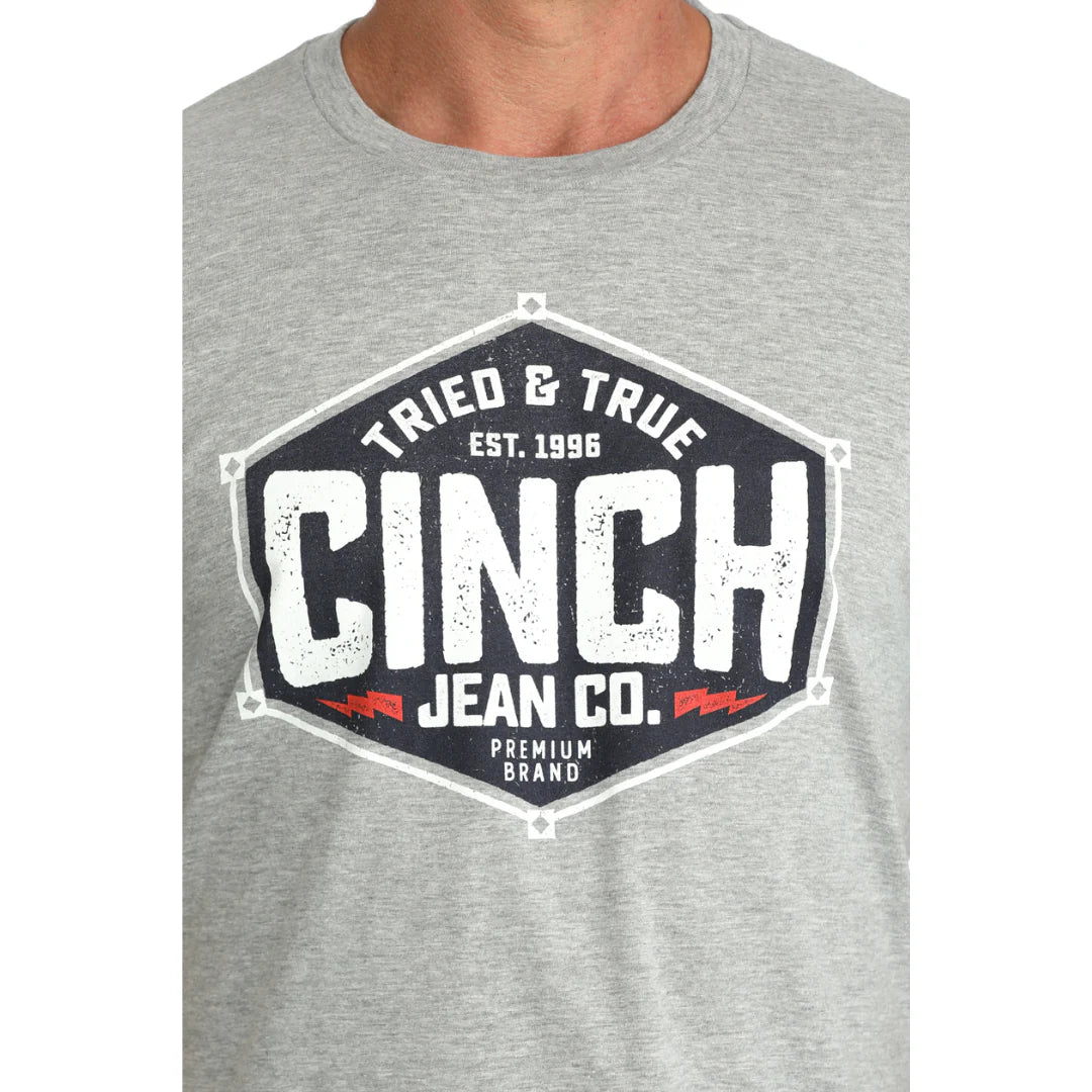 Cinch Men’s Tried & True T-Shirt - Grey