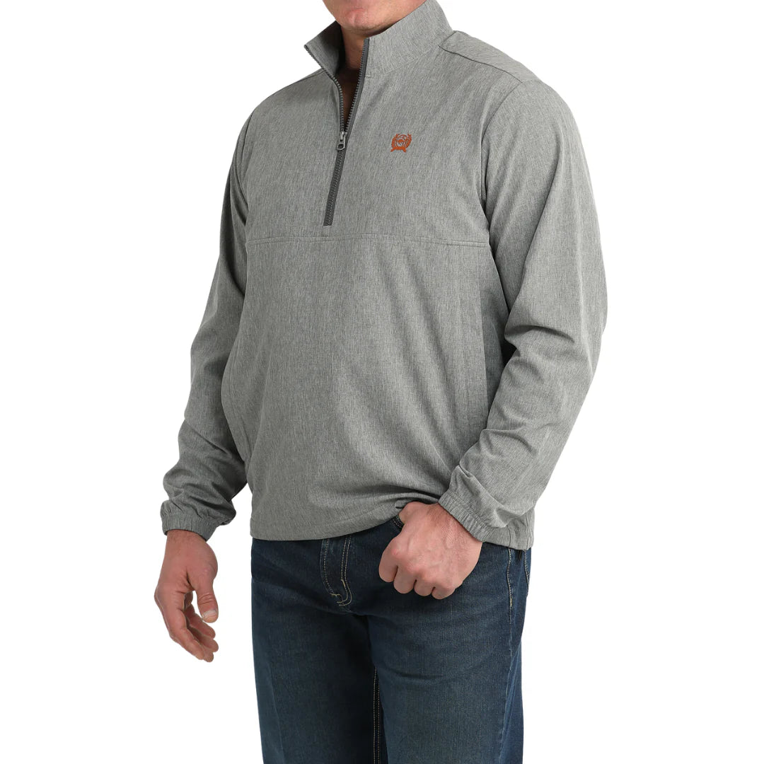 Men's Cinch Grey Half Zip Windbreaker